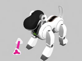 Robot dog 3d model preview