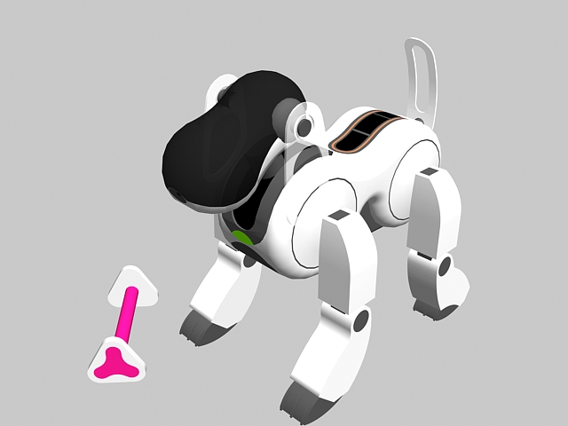 Robot dog 3d rendering