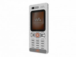 Sony Ericsson mobile phone 3d model preview
