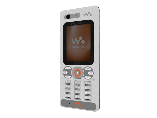 Sony Ericsson mobile phone 3d rendering