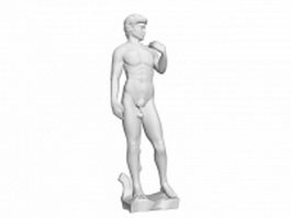 Statue of David 3d model preview