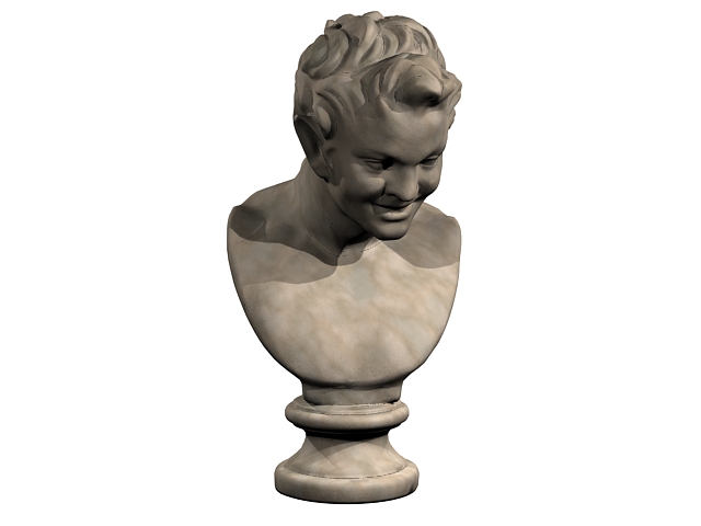Statue of the satyr 3d rendering