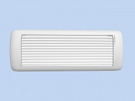A split-type air conditioner 3d model preview