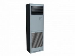 Floor standing air conditioner 3d model preview