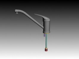 Pull out kitchen faucet 3d preview