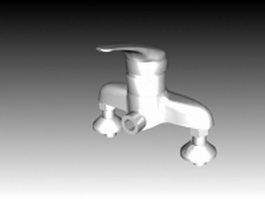 Water mixer shower faucet handle 3d model preview