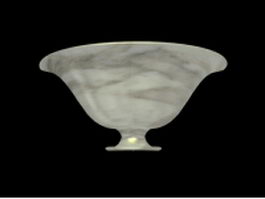 Half bowl wall sconce lighting 3d preview