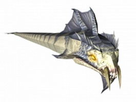 WOW NPC sea snake 3d model preview