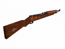 M98 bolt-action rifle 3d model preview
