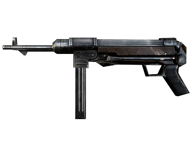 MP40 submachine gun 3d rendering
