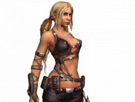 Female treasure hunter Ayumi in Blades of Time 3d preview