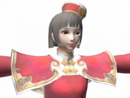Dynasty warriors 7 - Ancient beauty Da Qiao 3d model preview