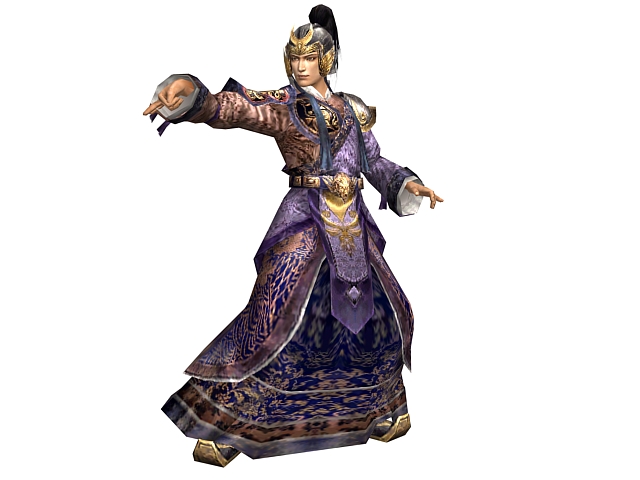 Ancient Chinese warrior 3d model - CadNav