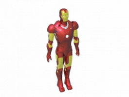 Iron man design 3d model preview