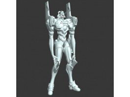 Evangelion robot 3d model preview