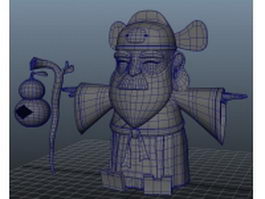 Chinese god of wealth 3d preview