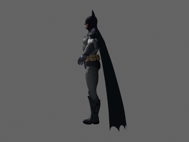 Batman character design 3d rendering