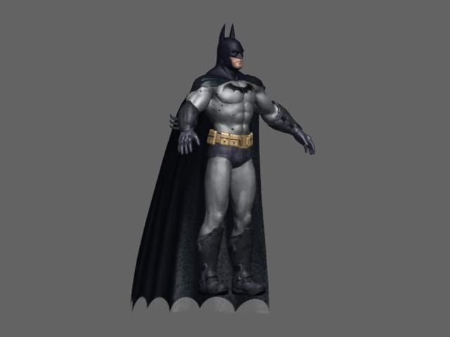Batman character design 3d rendering