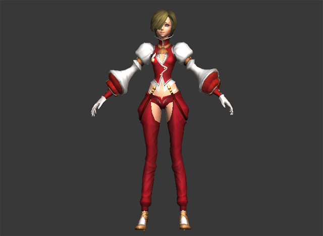 Fantasy girl character concept 3d rendering