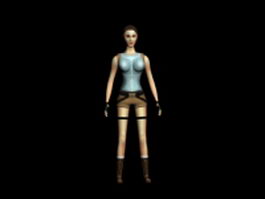 Tomb Raider Lara Croft 3d model preview