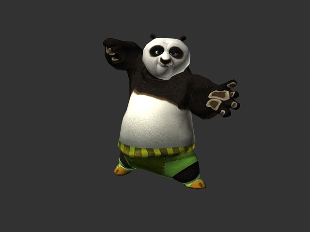 Kung Fu Panda Rigged & Animated 3d model 3ds Max files free download - modeling 36370 on CadNav