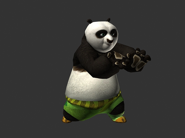 Po Kung Fu Panda 3d model 3ds Max files free download - modeling 39860 on CadNav