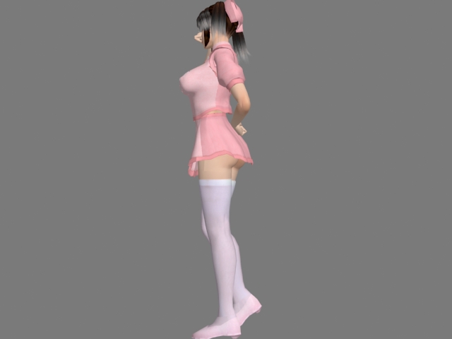Anime sexy housemaid 3d model - CadNav