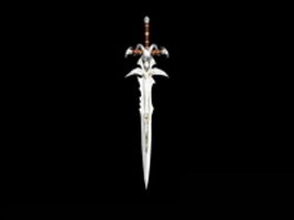 Magic sword Frostmourne 3d model preview