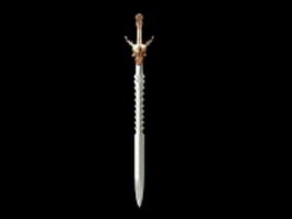 Cool sword design 3d model preview