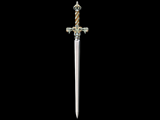 Sword of Hell Guard 3d rendering