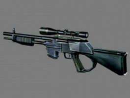 M24 sniper rifle 3d model preview