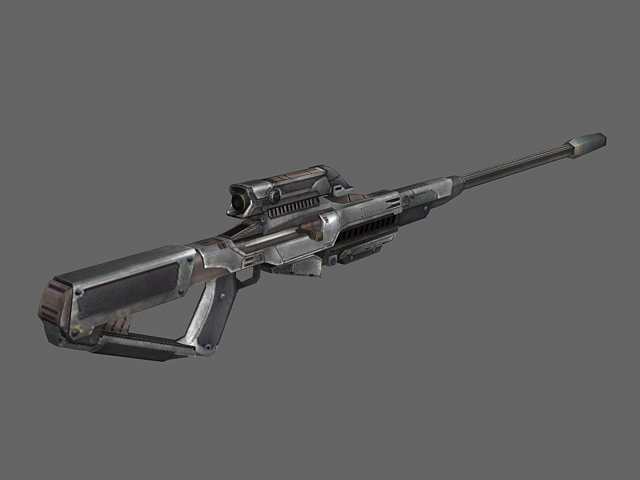 Sniper rifle concept 3d rendering