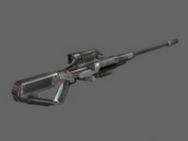 Sniper rifle concept 3d model preview