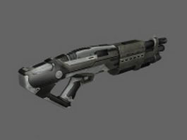 Tactical shotgun concept 3d model preview