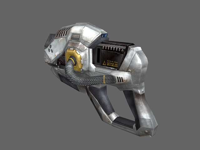 Sci Fi handgun 3d rendering