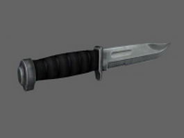 Combat knife concept 3d model preview