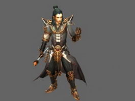 Diablo III character - wizard male 3d preview