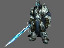 WoW - The Lich King Arthas Menethil 3d preview