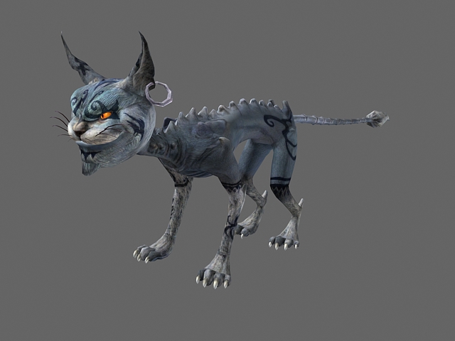 Fantasy Cheshire cat 3d model 3dsMax files free download ...