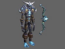 WoW Character - Hunter Tier 8 Man Set 3d model preview