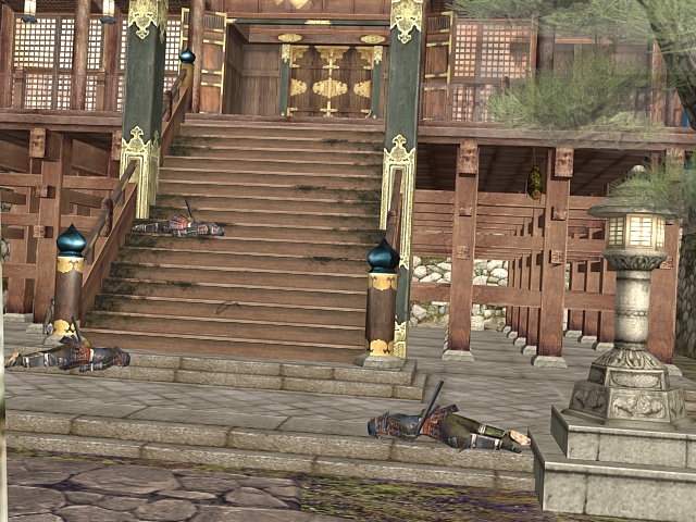 Honnoji Temple 3d rendering
