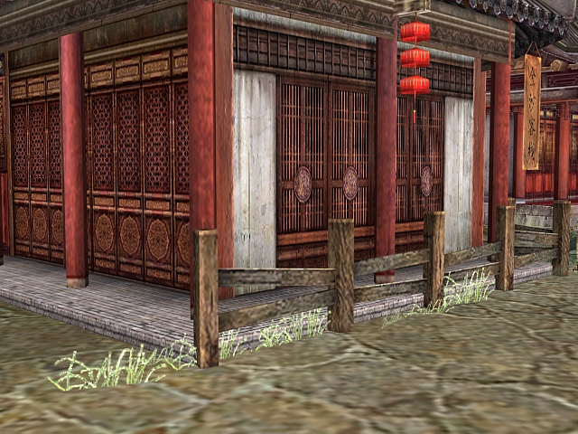 Ancient Chinese buildings 3d rendering
