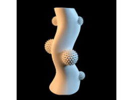 Abstract ceramic vase 3d preview