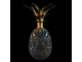Mercury glass pineapple vase 3d preview