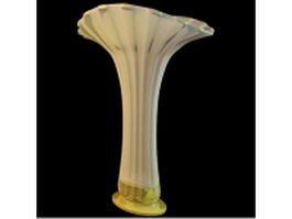 Ceramics pottery vase 3d model preview