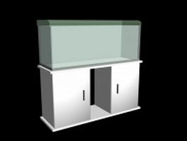 Fish tank stand 3d preview