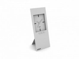 Hitech desk clock 3d model preview