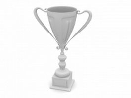 Loving-cup trophy 3d model preview