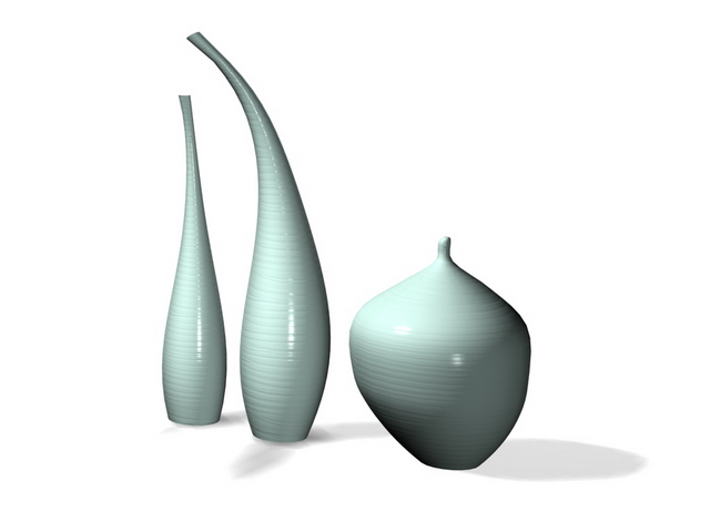 Home decoration ceramics artware 3d rendering