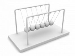 Classic Newtons Cradle 3d preview